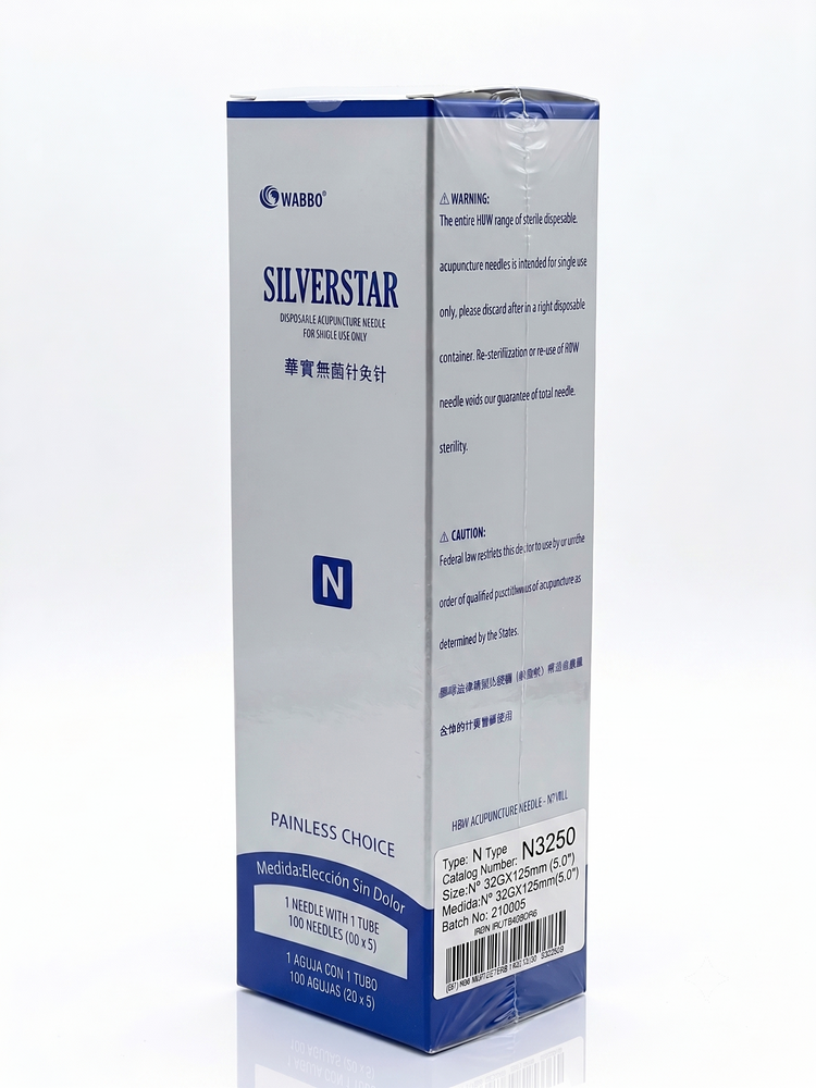 Agujas de Acupuntura Estériles SILVERSTAR Painless Choice | Uso Profesional