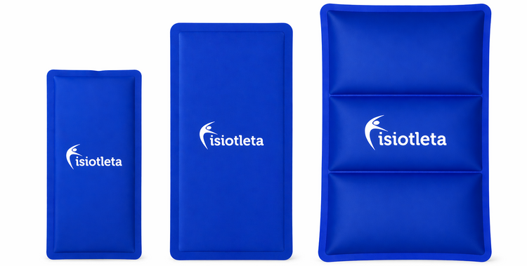 Compresas de Gel FISIOTLETA Frio/Caliente Alivio Terapéutico Profesional Diferentes Tamaños Nunca Se Congela