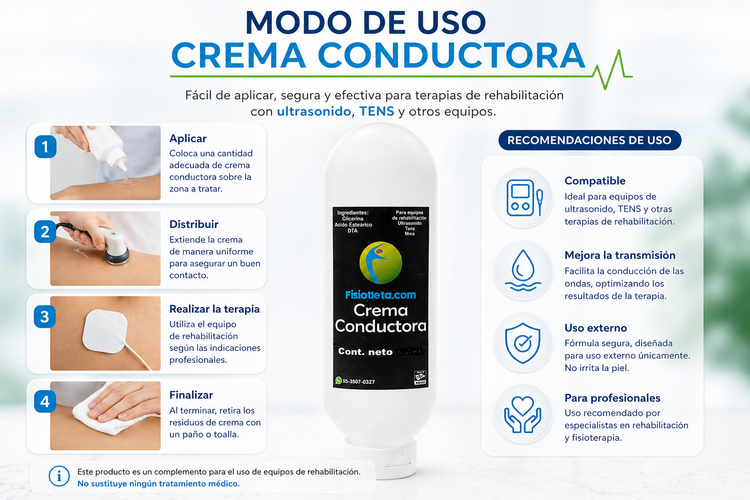 Crema conductora para equipos de alta frecuencia