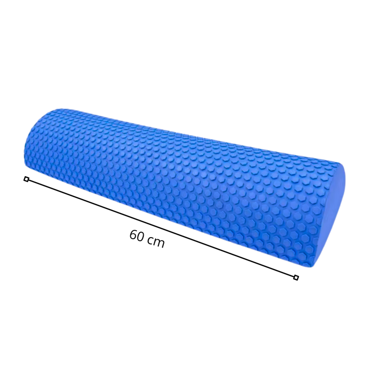 Rodillo Medio Cilindro EVA 60 cm Medio Cilindro Tronco Propioceptivo Yoga, Pilates y Liberación Miofascial