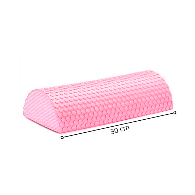 Rodillo de Masaje Medio Cilindro EVA 30 cm Medio Cilindro Tronco Propioceptivo Yoga, Pilates y Liberación Miofascial