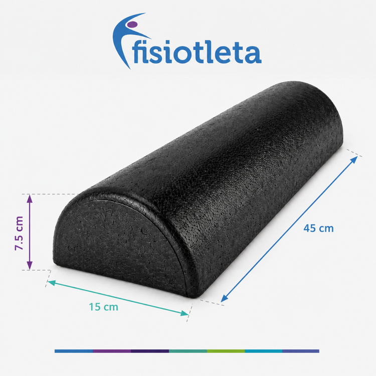 Medio Cilindro de EPP para Fisioterapia y Rehabilitación | 30 y 45 cm