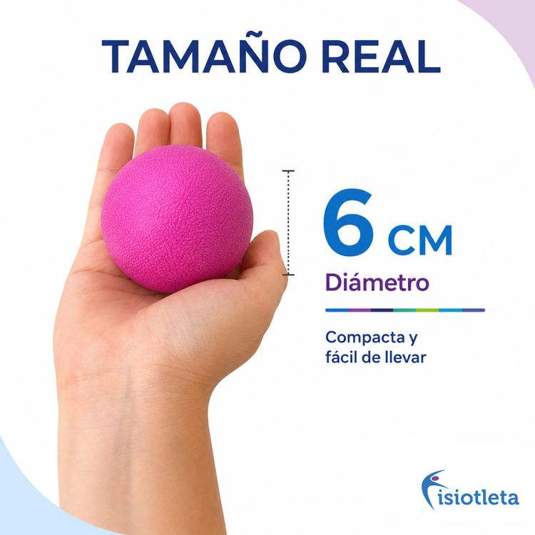 Pelota Lacrosse 6 cm Liberacion Miofascial Massage
