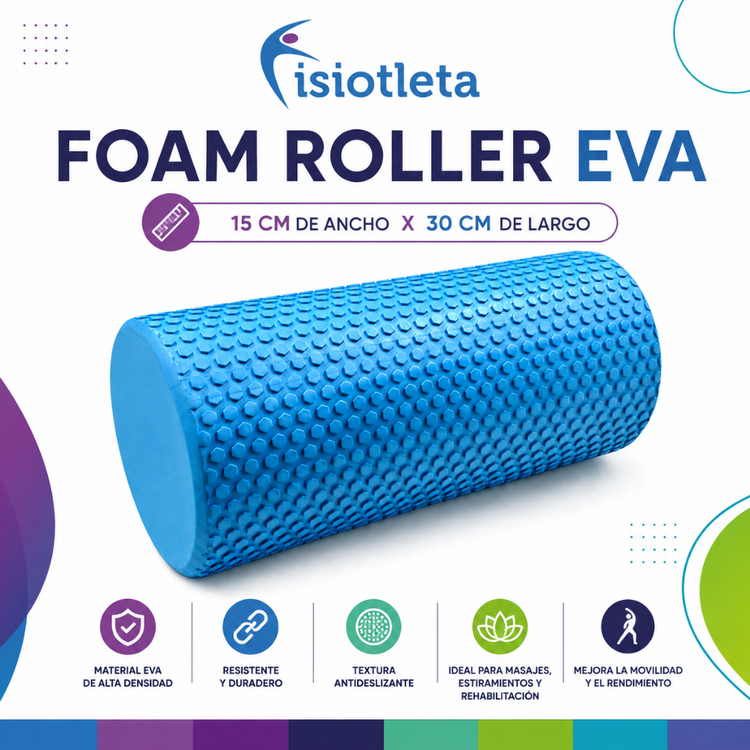 Rodillo Para Masaje Suave Calidad Premium Fisiotleta Roller