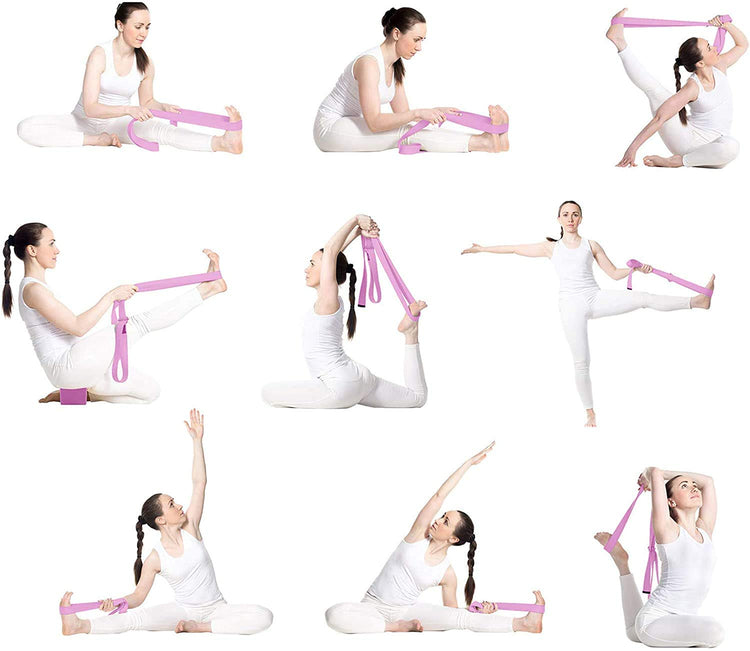 Correa de Estiramiento de Ajuste Yoga Pilates Gimnasia Ballet con Hebillas