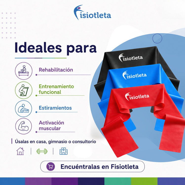 Bandas Elásticas Abierta, Ligas para Ejercicios, Pilates