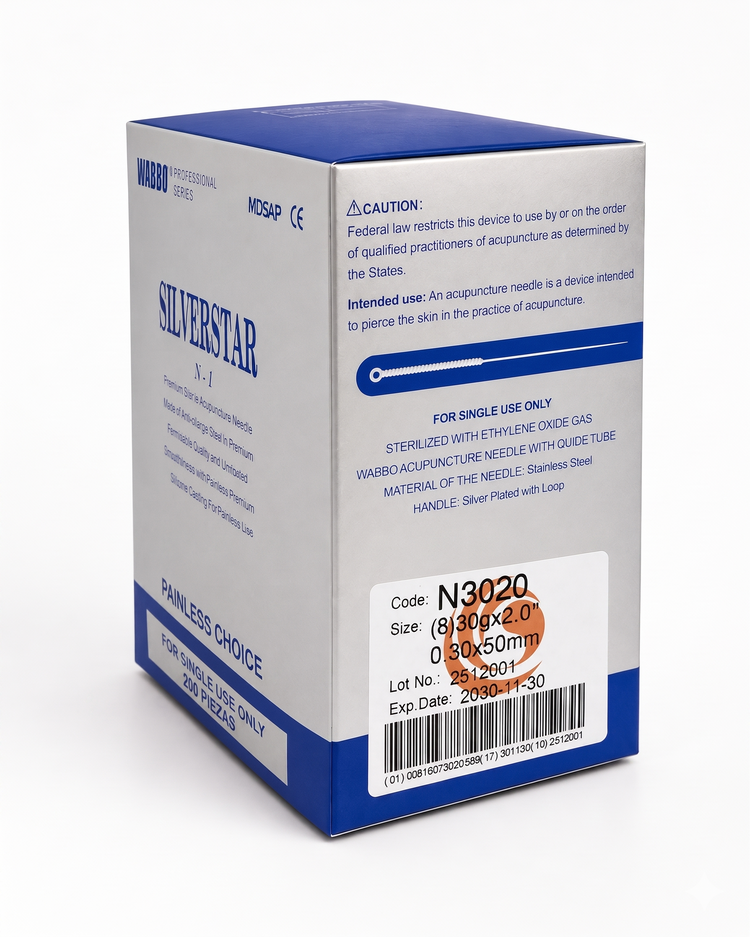 Agujas de Acupuntura Estériles SILVERSTAR Painless Choice | Uso Profesional