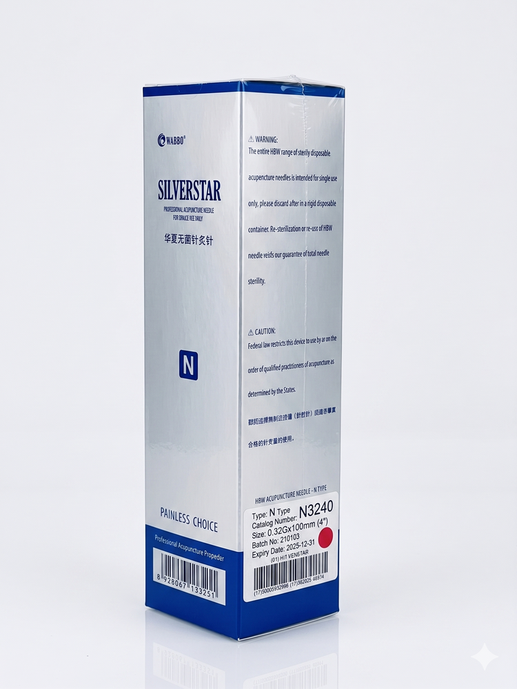 Agujas de Acupuntura Estériles SILVERSTAR Painless Choice | Uso Profesional