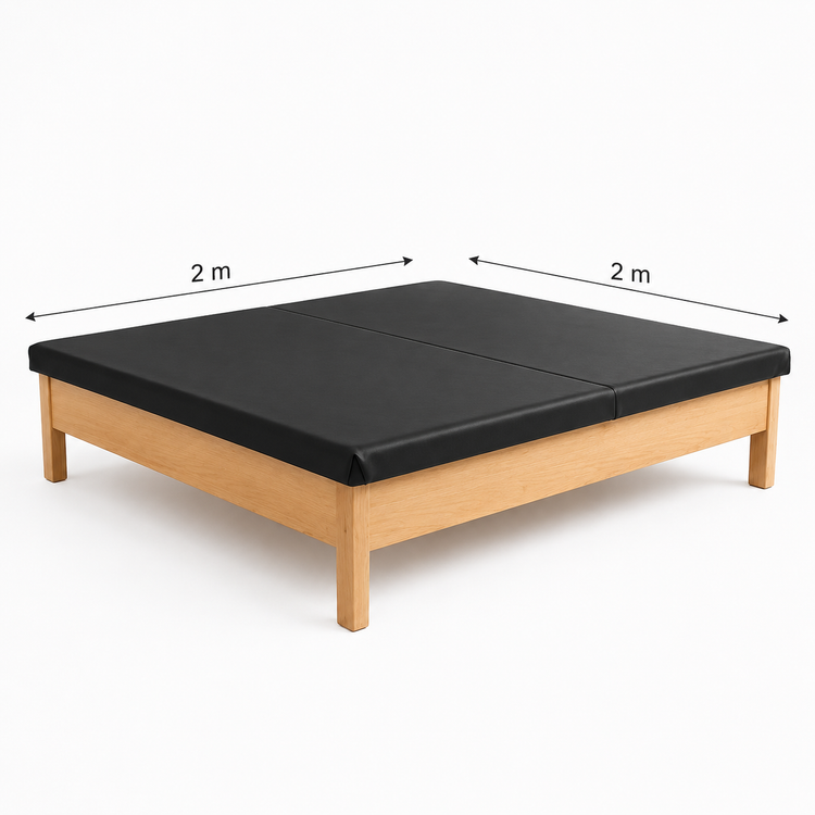 cama bobath negra 2 x 2 m