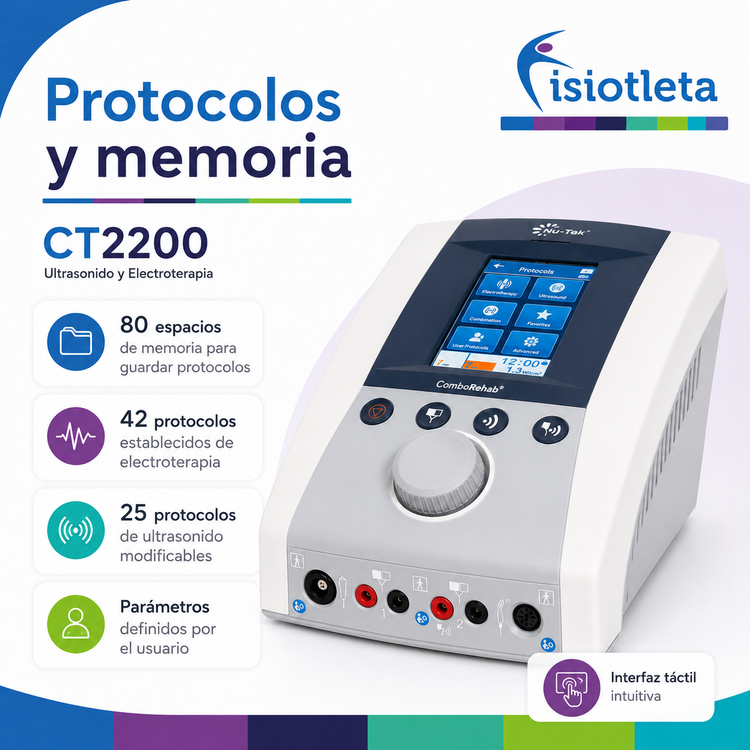 ULTRASONIDO Y ELECTROTERAPIA CT2200 + 1 GEL DE 4 LITROS DE REGALO