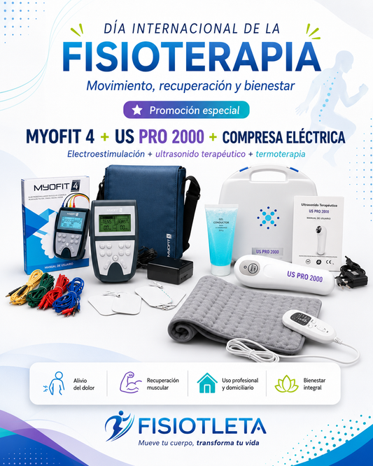 Kit Fisioterapia Deportiva 3 en 1: Electroestimulación, Ultrasonido y Termoterapia