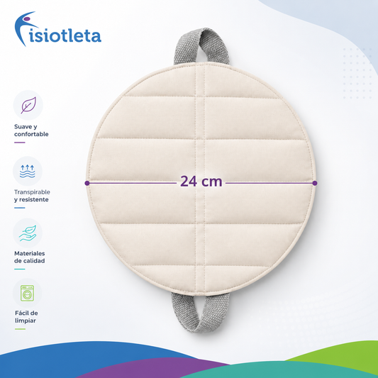 Compresa Multiusos Húmedo-Caliente Facial Redonda de Bentonita para Compresero 24 cm