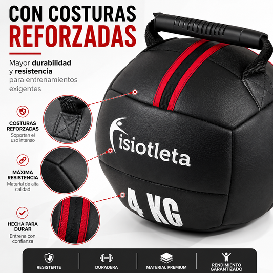 Set de Pelotas Medicinales 2, 3, 4 y 5 kg | Fitball de Peso para Fitness, Rehabilitación y Entrenamiento Funcional