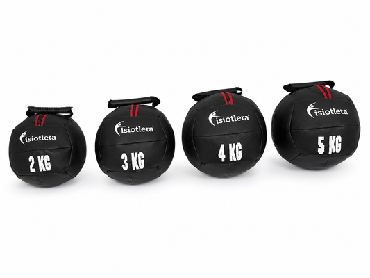 Set de Pelotas Medicinales 2, 3, 4 y 5 kg | Fitball de Peso para Fitness, Rehabilitación y Entrenamiento Funcional