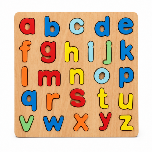 Rompecabezas Educativos de Madera Letras, Números y Figuras