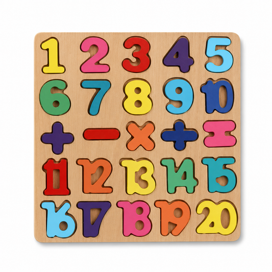 Rompecabezas Educativos de Madera Letras, Números y Figuras