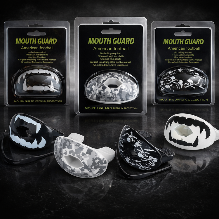 Kit de 4 Protectores Bucales Deportivos  Mouth Guard para Box, MMA, Rugby y Fútbol Americano | Protección Dental