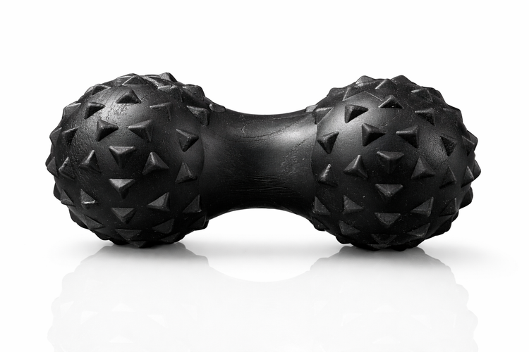 Pelota de Masaje Doble tipo Cacahuate para Liberación Miofascial  Balón para Fascia, Fisioterapia, Espalda, Cuello y Recuperación Muscular
