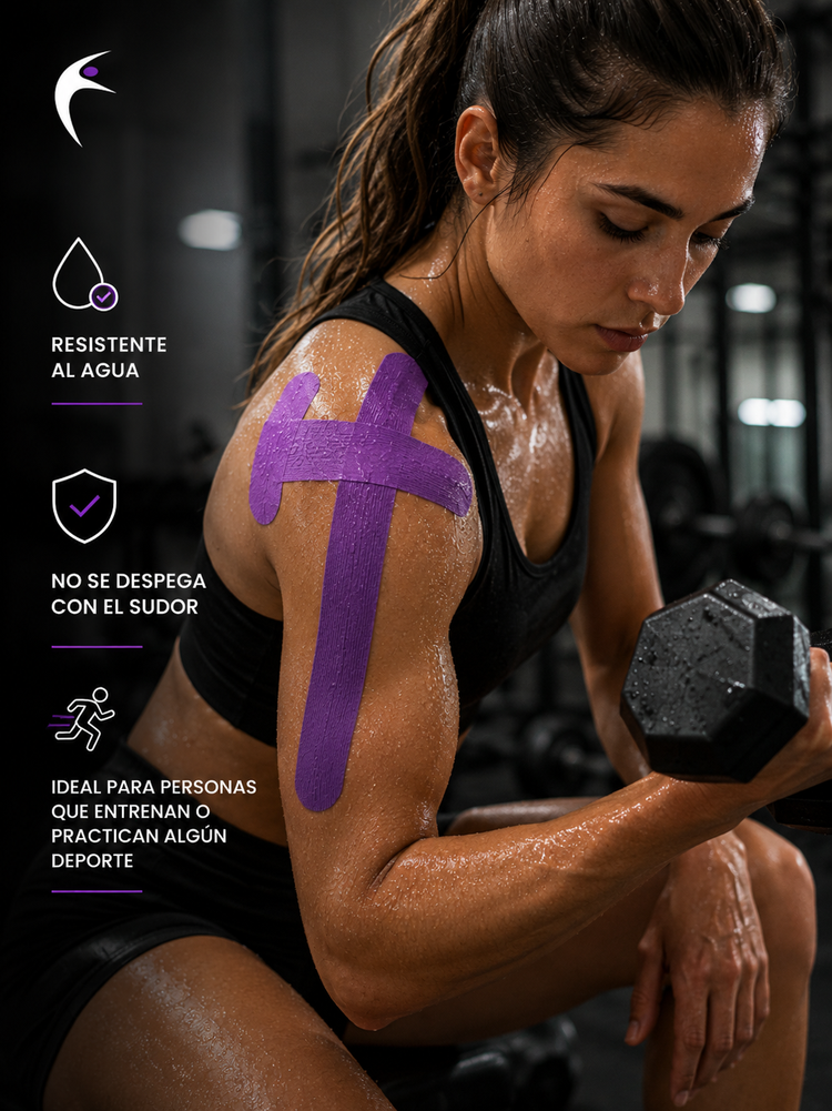 Vendaje Neuromuscular Cinta Alta Calidad Fisiotleta Sintetico