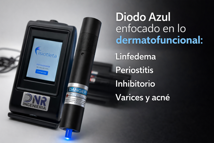 Puntal para Láser Foton Diodo Azul Fisioterapia Dermatofuncional