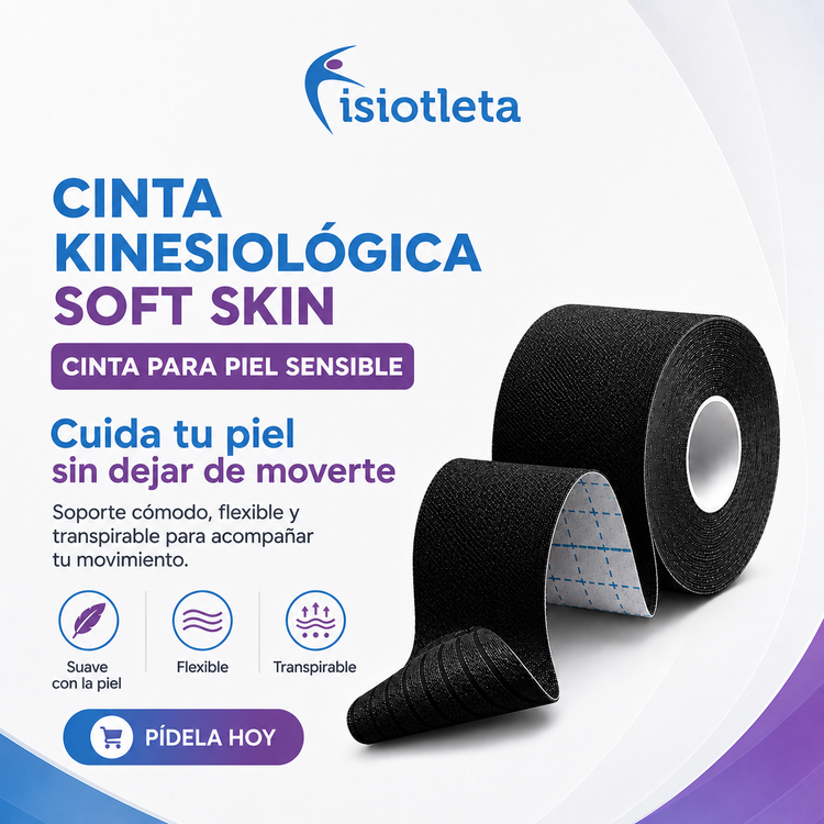 CINTA KINESIOLOGICA SOFT SKIN PARA PIEL SENSIBLE