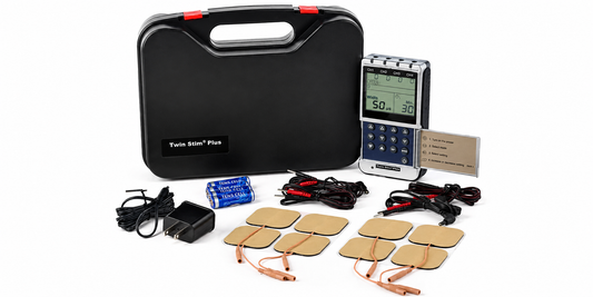 Twin Stim Plus Electroestimulador TENS EMS para Rehabilitación, Fisioterapia y Alivio del Dolor Muscular