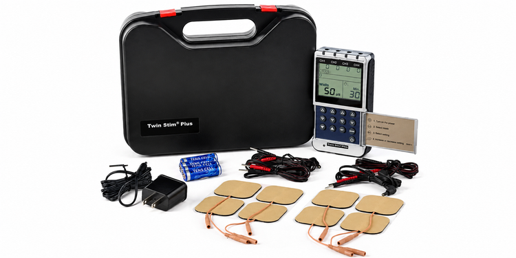 Twin Stim Plus Electroestimulador TENS EMS para Rehabilitación, Fisioterapia y Alivio del Dolor Muscular