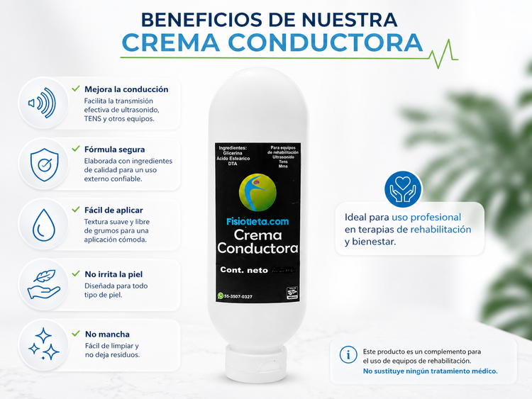 Crema conductora para equipos de alta frecuencia
