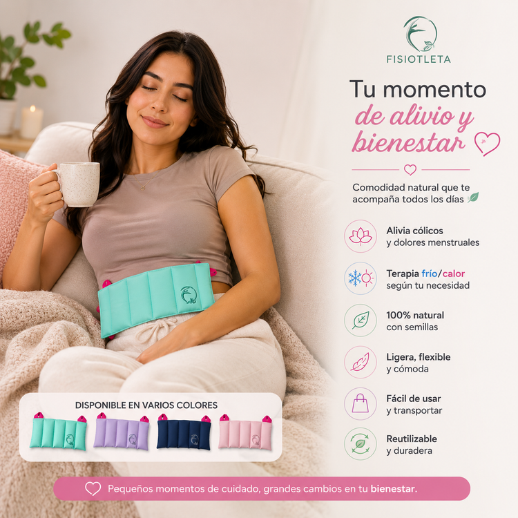 Compresa Ventral Abdominal Cólicos Frío y Calor