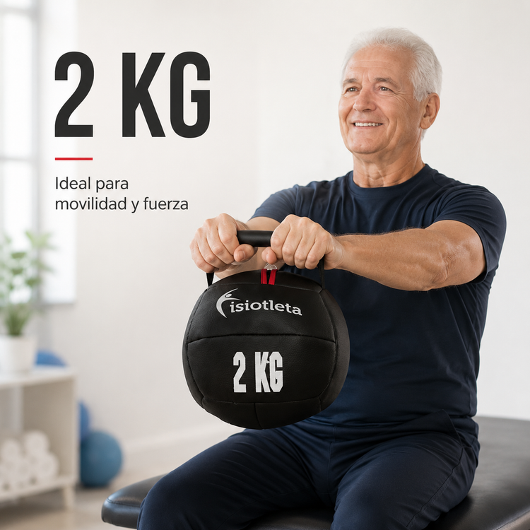 Set de Pelotas Medicinales 2, 3, 4 y 5 kg | Fitball de Peso para Fitness, Rehabilitación y Entrenamiento Funcional