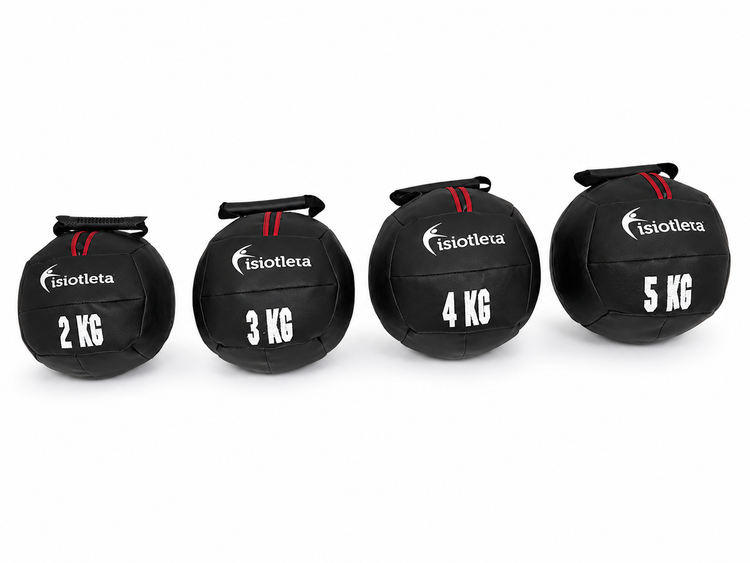 Set de Pelotas Medicinales 2, 3, 4 y 5 kg | Fitball de Peso para Fitness, Rehabilitación y Entrenamiento Funcional
