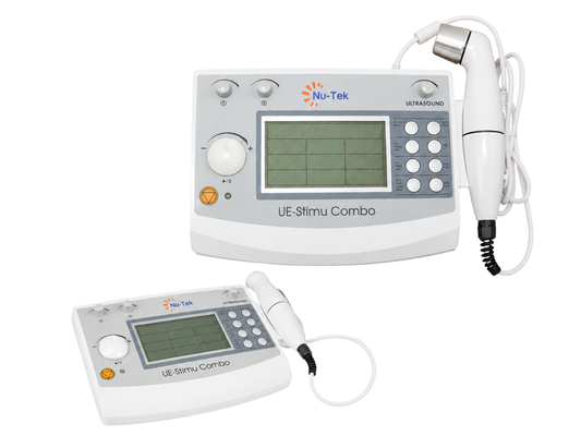 EQUIPO COMBINADO NUTEK DE DOS CANALES DE ELECTROSTIMULACION INDEPENDIENTES + 4 LITROS DE GEL CONDUCTOR DE REGALO