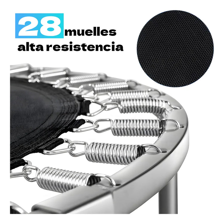 Trampolín Fitness para Ejercicio Jumping Brincolín de Aeróbicos para Cardio y Entrenamiento en Casa