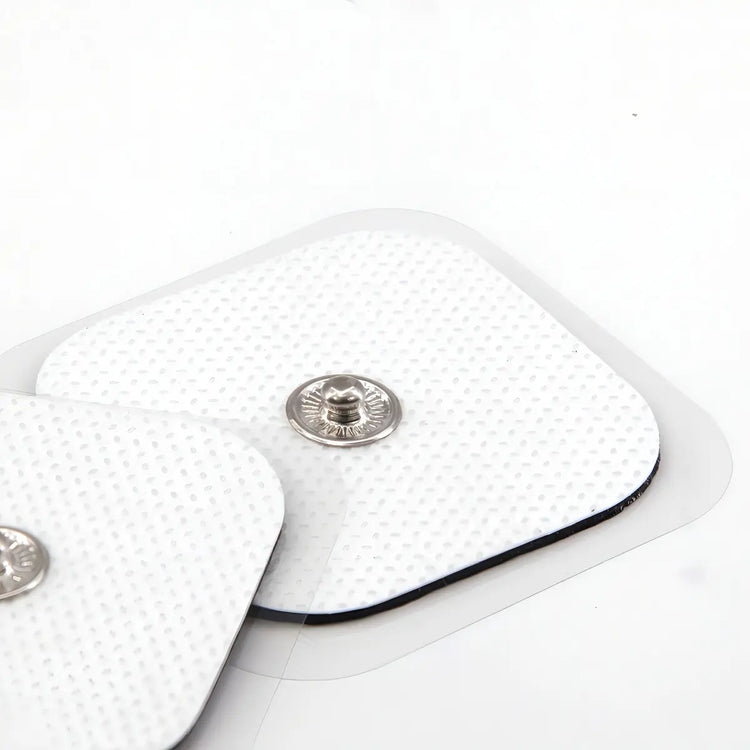 Kit de 10 Electrodos de Botón 5 x5 para Electroestimulación TENS/EMS Rehabilitación y Alivio del Dolor