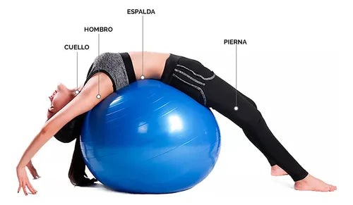 Pelota de Yoga y Pilates 75 cm Ejercicio, Rehabilitación y Postura Avanzada