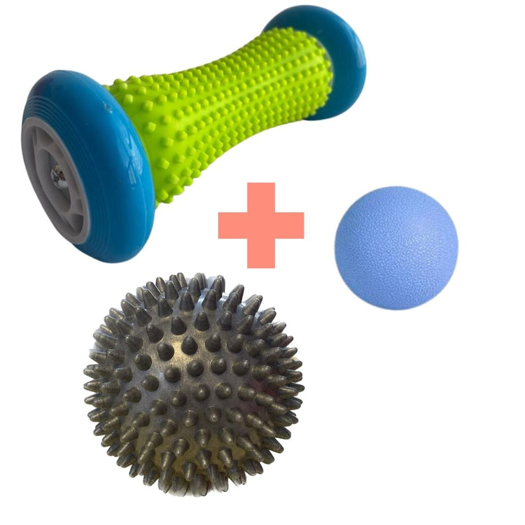 Set 3 pzs Massage Roller + Spike Ball + Lacrosse