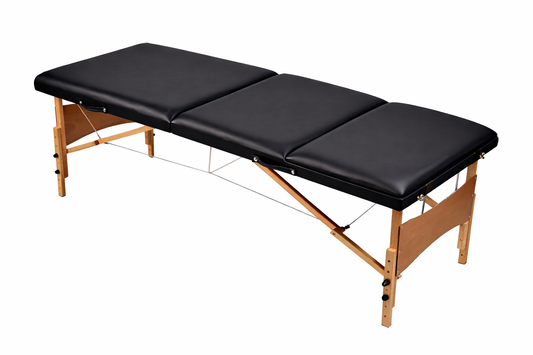 Cama de masaje de 3 secciones reclinables para terapia física y rehabilitación