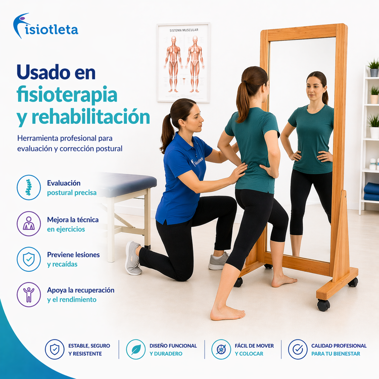 Espejo de Postura de Cuerpo Completo para Rehabilitación y Corrección Postural | Fisiotleta