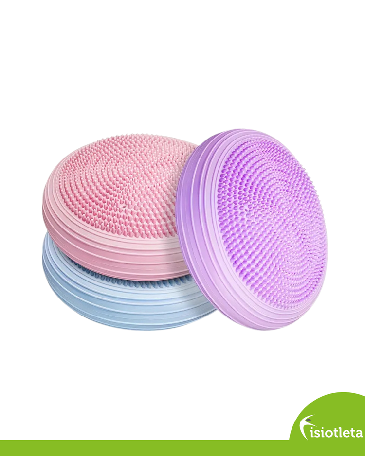 Kit de Propiocepción Fisiotleta Disco de Balance + Pelota Yoga/Pilates + Medio Cilindro tipo tronco de propiocepción 45 cm