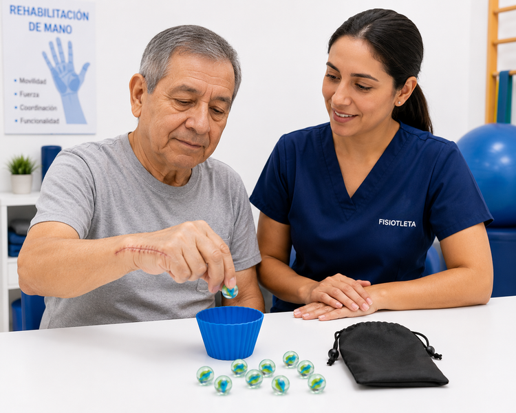 Red de Canicas de Vidrio 10 Piezas para Fisioterapia, Motricidad Fina y Terapia Ocupacional