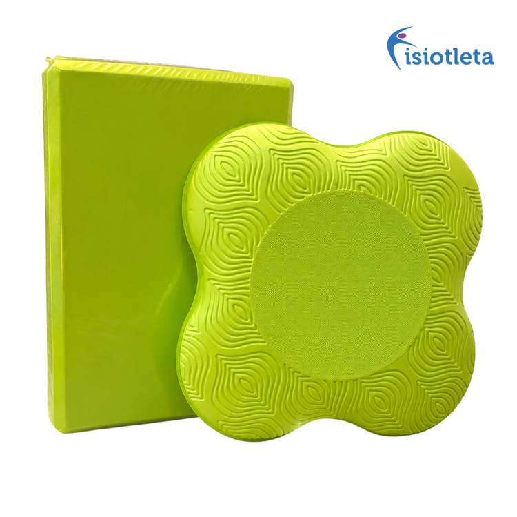Kit Completo de Yoga y Pilates con Bloque, Pelota 25 cm, Almohadilla de Rodilla y Strap Full body