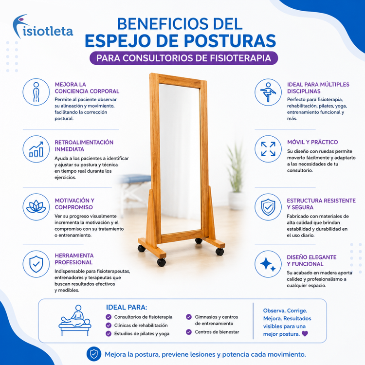 PROMO HOT SALE: ESPEJO DE POSTURAS + BIOMBO