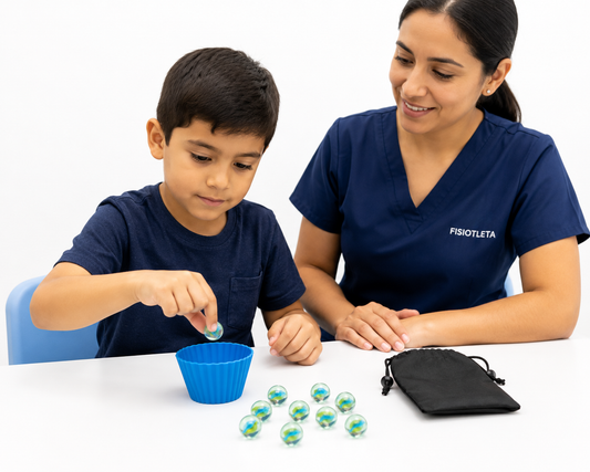 Red de Canicas de Vidrio 10 Piezas para Fisioterapia, Motricidad Fina y Terapia Ocupacional