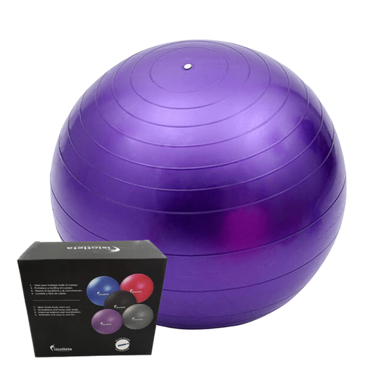Pelota de Yoga y Pilates 55 cm Fortalece, Equilibra y Mejora tu Postura