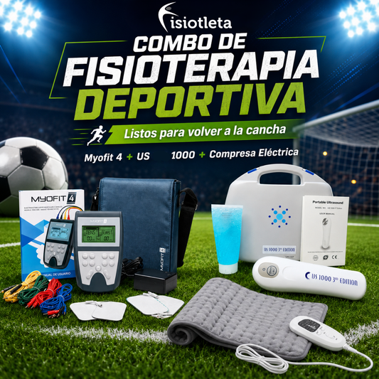 Kit Fisioterapia Deportiva 3 en 1: Electroestimulación, Ultrasonido y Termoterapia