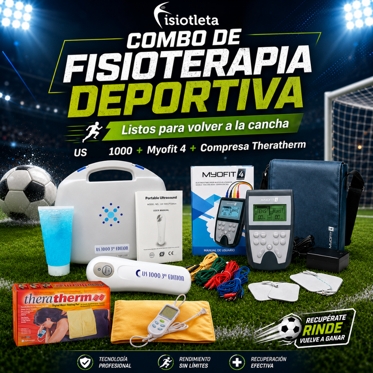 Combo Recuperación Deportiva Pro Myofit 4 + US 1000 + Compresa Chattanooga