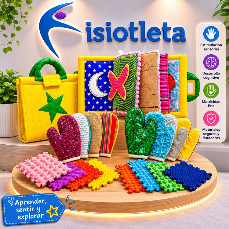 HOT SALE: KIT SENSORIAL TAPETE+MALETIN+GUANTES