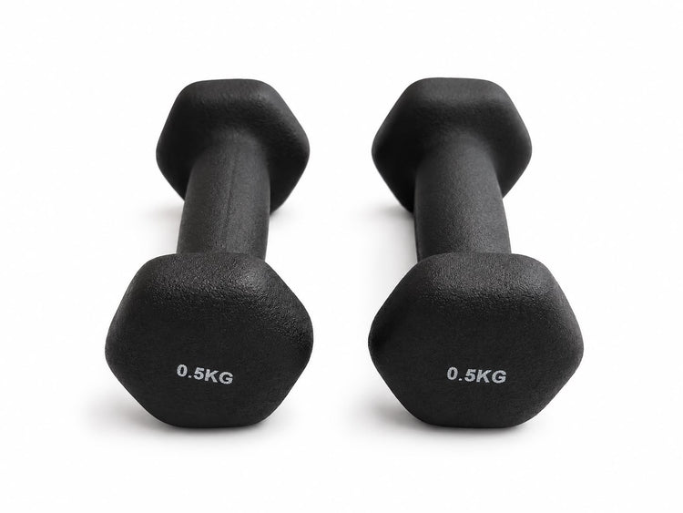 Par de Mancuernas de Medio Kilo 0.5kg para Fortalecimiento y Rehabilitación