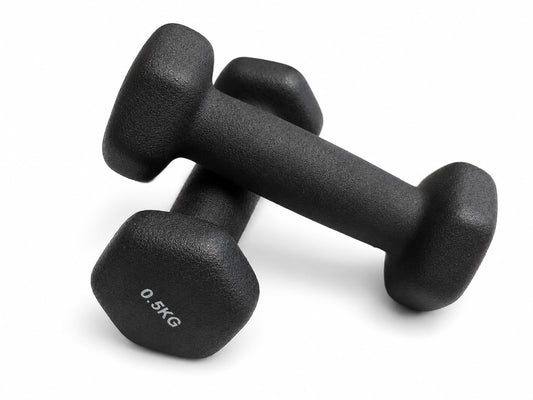 Par de Mancuernas de Medio Kilo 0.5kg para Fortalecimiento y Rehabilitación