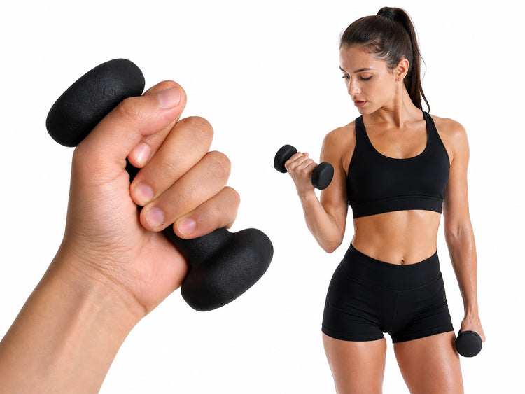 Par de Mancuernas de Medio Kilo 0.5kg para Fortalecimiento y Rehabilitación